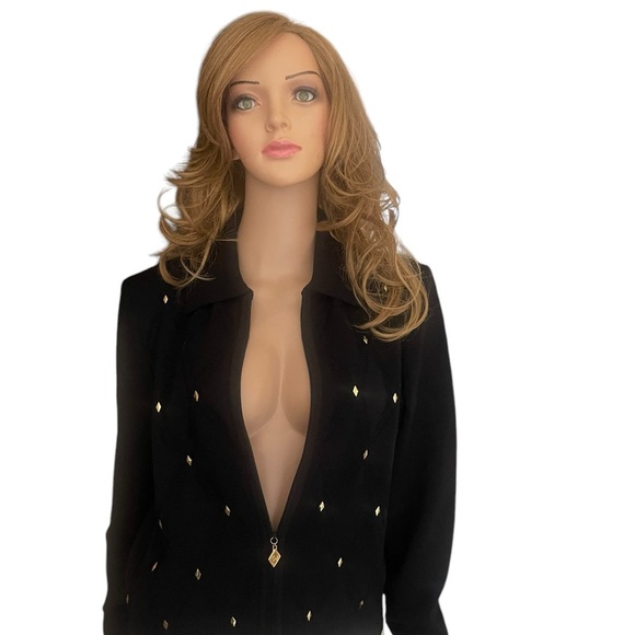 St John Sport Essentials knit black sweater size S - Picture 2 of 13